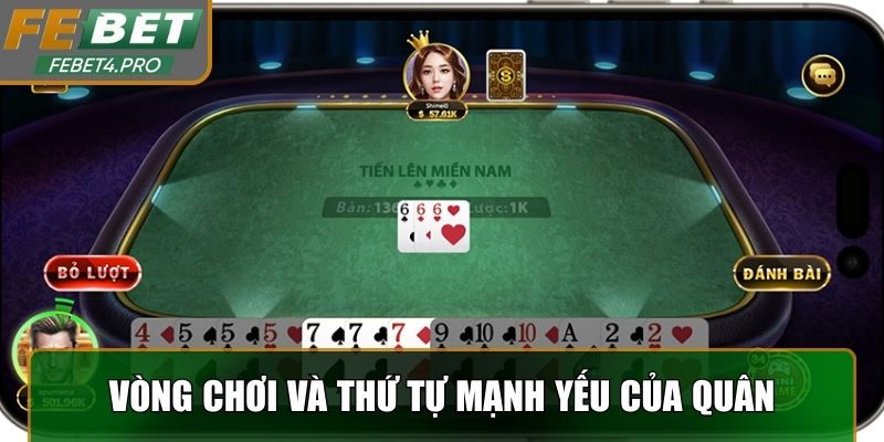 Vòng chơi và thứ tự mạnh yếu của quân